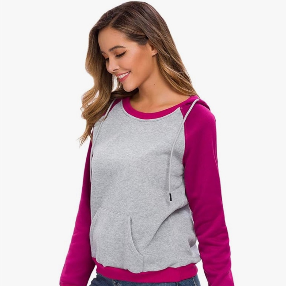 NWT MIMIGOGO Colorblock Raglan Hoodie | Oversized XXL